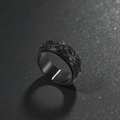 Bague Hyakume Rotative – Yōkai Japonais aux Cent Yeux